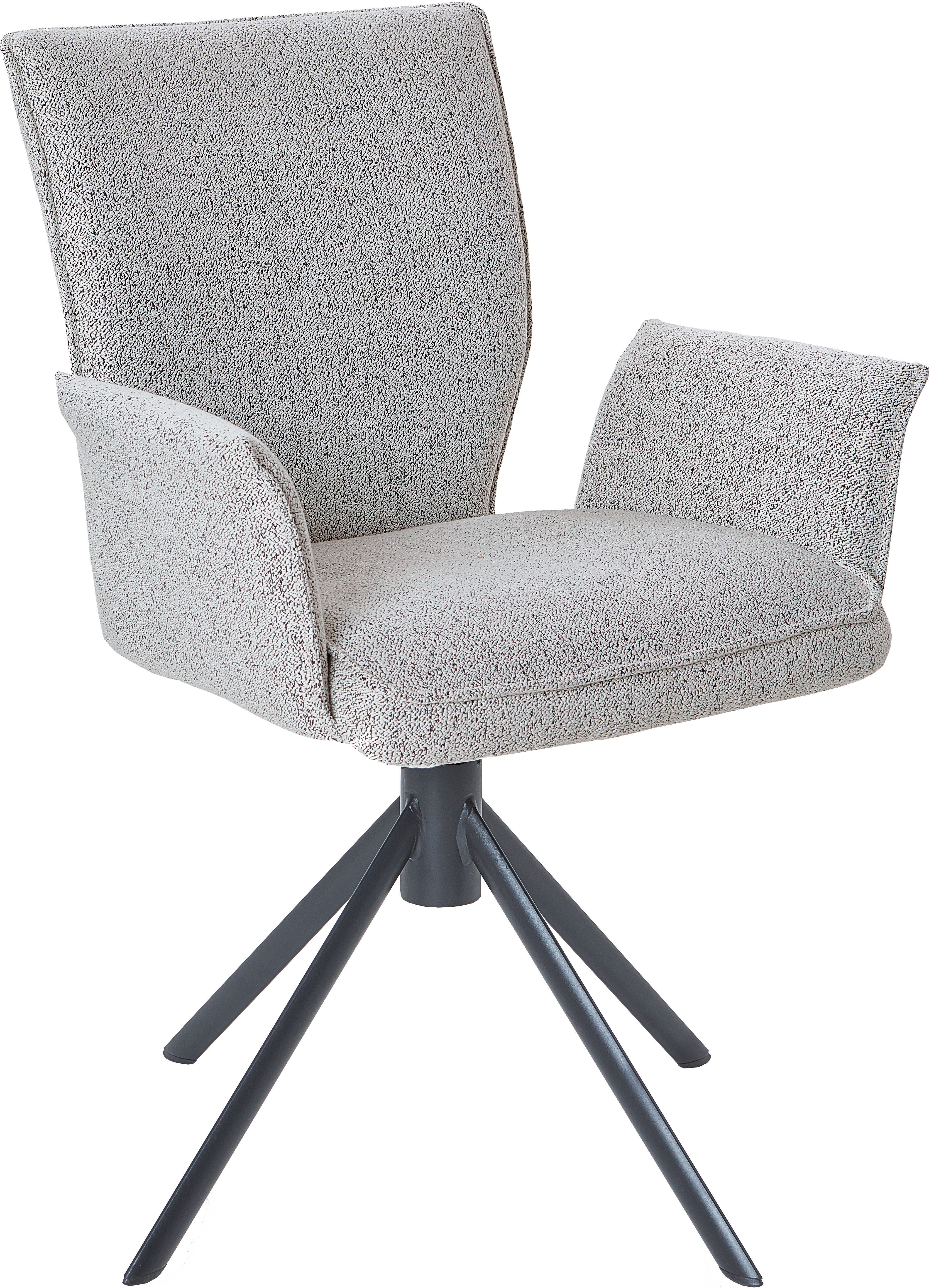 Esszimmerstuhl NIEHOFF SITZMÖBEL, champagne, schwarz, champagne, B:61cm H:88cm T:59cm, 100% PES, Stühle, Esszimmerstuhl, 2er Set, verschiedene Farbvarianten und Funktionen, Sitzhöhe 50