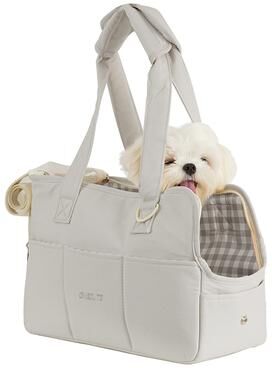 Fusion Finds Portable Pet Carrier Bag For Cats & Small Dogs Soft Cotton Dog Carrier Sling With Shoulder Strap gray Bag m