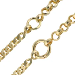 trendor 15804 Damen-Kette 925 Silber Vergoldet Fantasie Collier, 45 cm