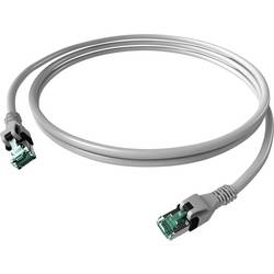 EasyLan DualBoot PushPull IP20 Patchkabel, Cat.6A (Class EA), S/FTP, grau, 1 m CPP1OAAAAA0010
