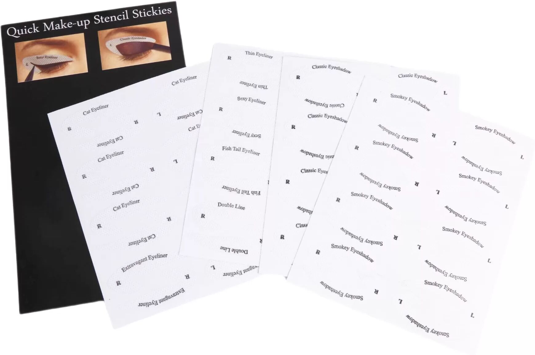 INF Vorlagen für Eyeliner/Lidschatten 4 Blatt
