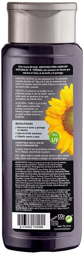 Naturvital Shampooing Couleur Noire 300 ml