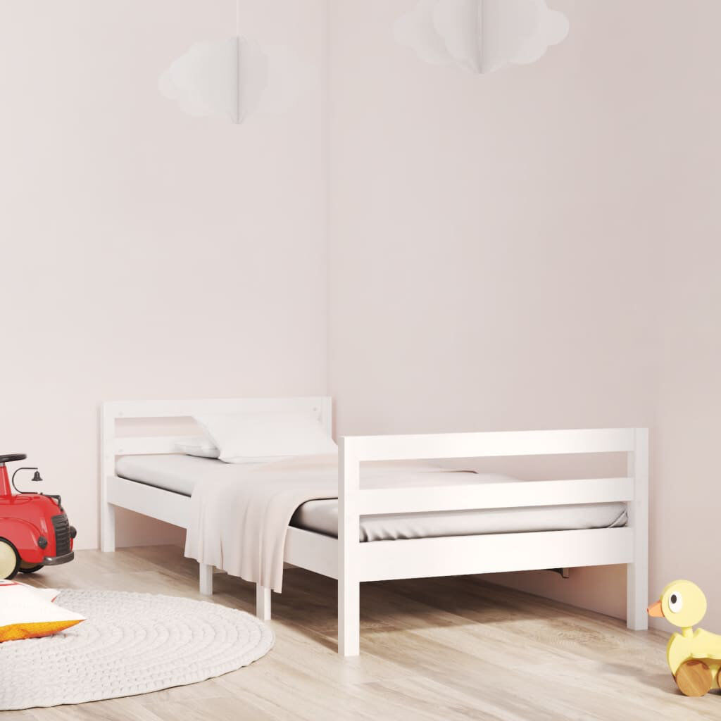 Brayden Studio Leyte Solid Wood Bed white Small Single (2'6)