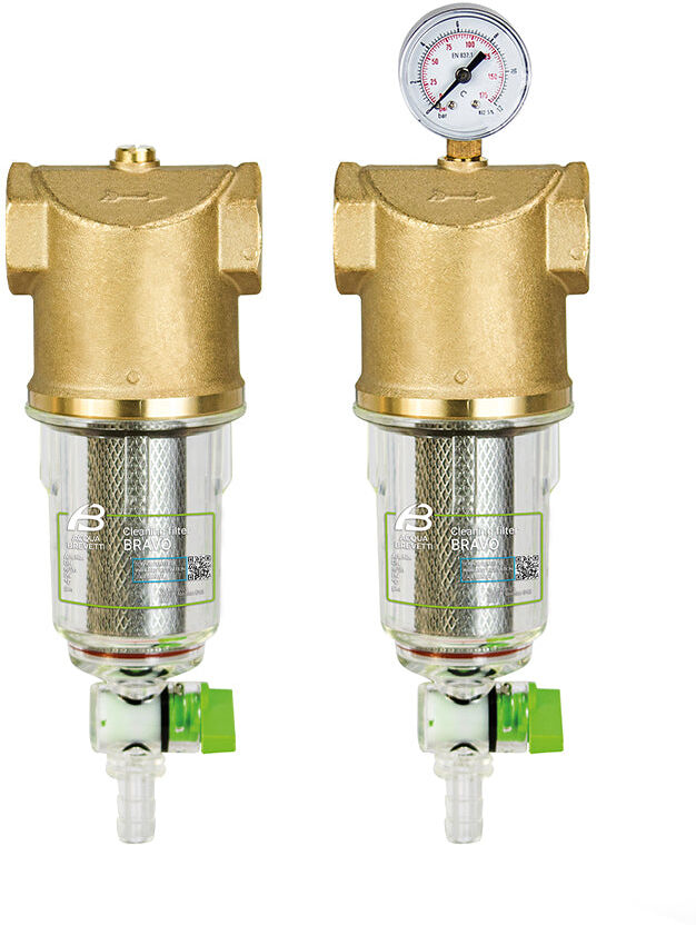 ACQUA BREVETTI Filtro Pulente Manuale Acquabrevetti Modello Bravo Con Manometro 1" F Cod. FT314