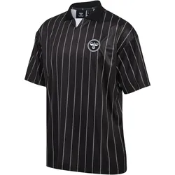 hummel Chevron Pinstripe Poloshirt Herren 2114 - black/white S