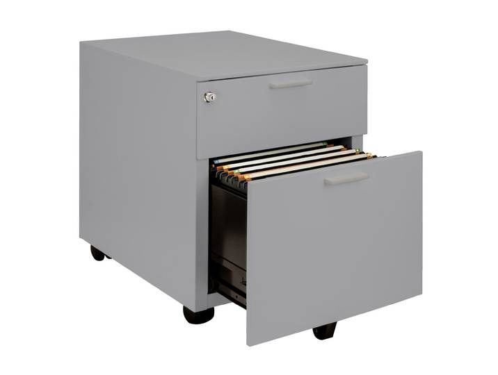 Caisson mobile Casting - 2 tiroirs - Aluminium