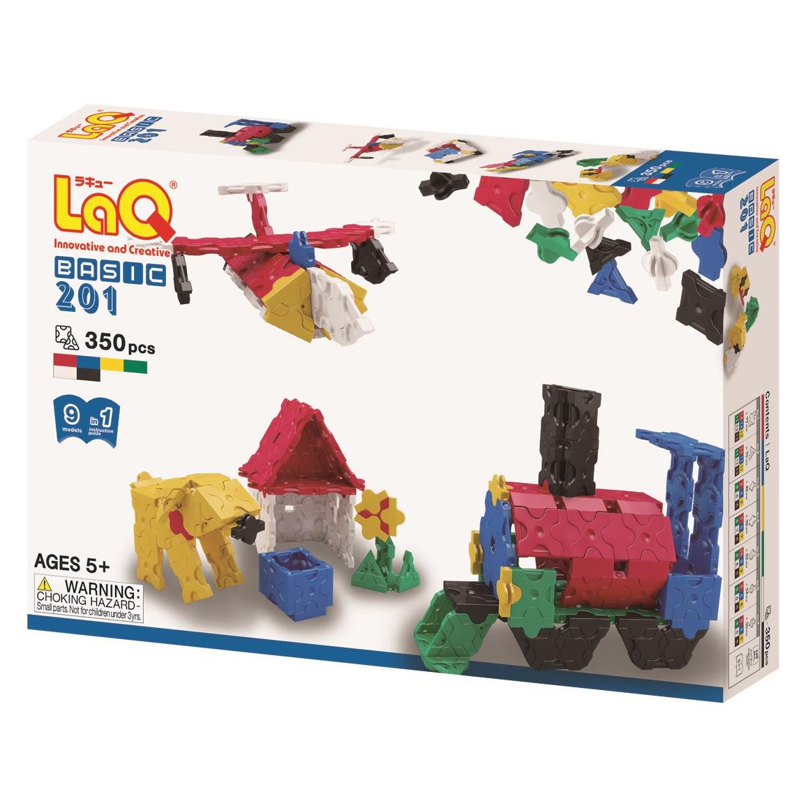 LaQ Japanischer Lernkonstrukteur "Basic 201" (350 Teile, 9 Diagramme, 6 Farben) (25256242)