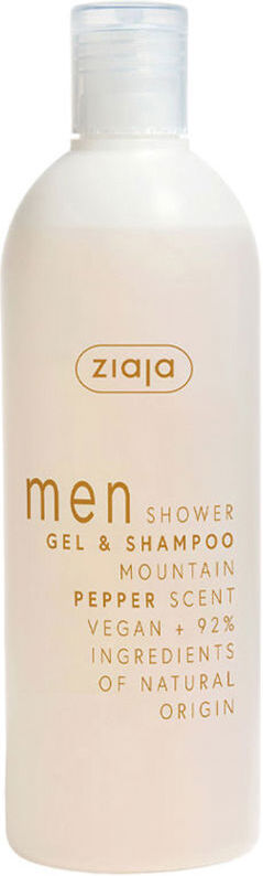 Ziaja Men gel douche et shampoing poivre de montagne 400 ml
