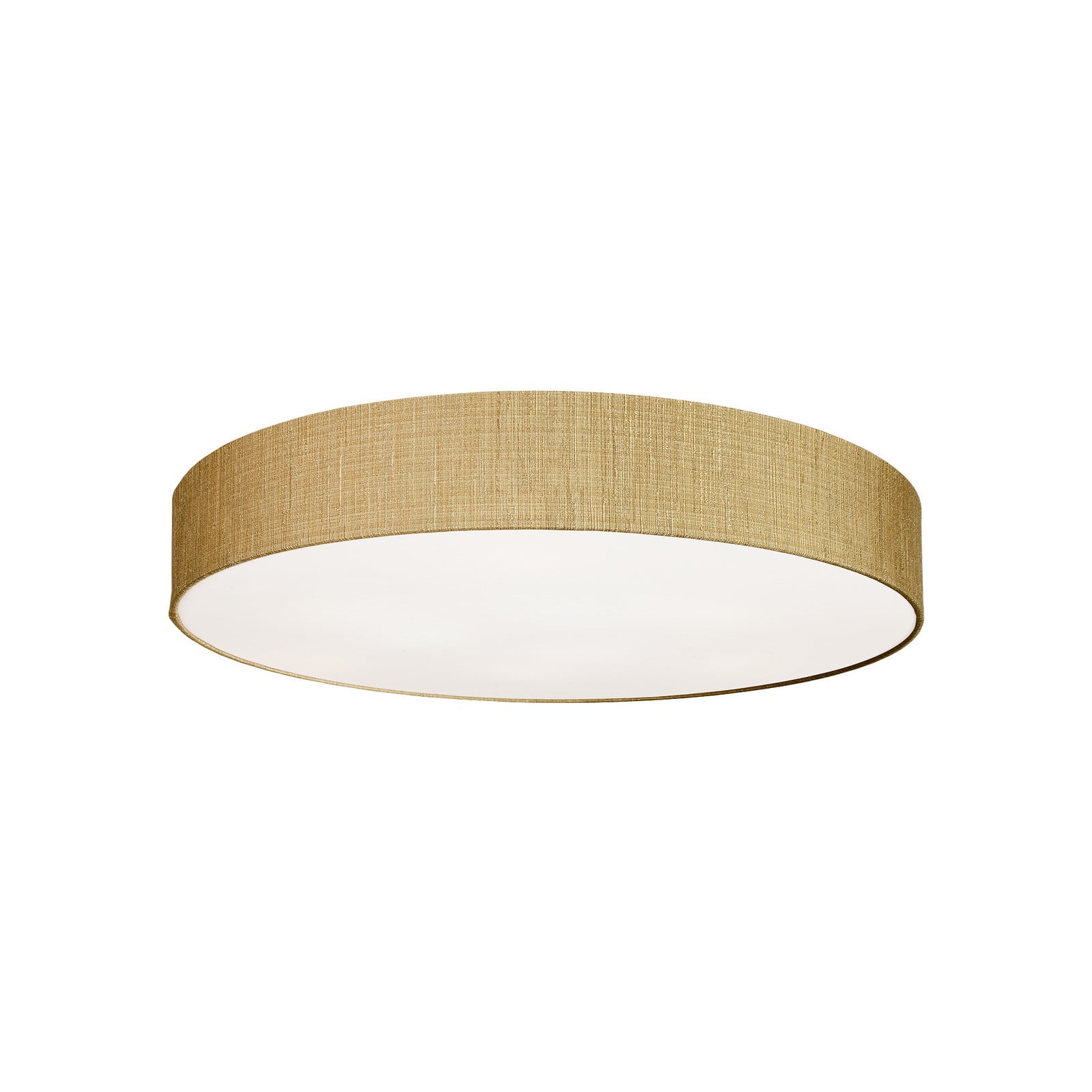 Lyora Turda Gouden Plafondlamp met Wit Textiel Ø 78 cm