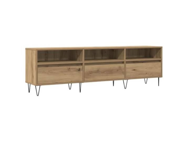 TV-Möbel, modern, großer Stauraum, 150 x 30 x 44 cm, Holz, Eiche, handwerklich gefertigt, 02_0051069