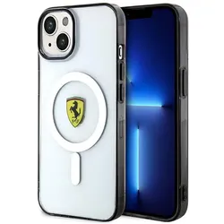 Ferrari Outline Magsafe - Hülle für iPhone 14 Plus (transparent)