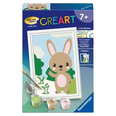 CreArt, Malen nach Zahlen Kinder - Süßer Hase