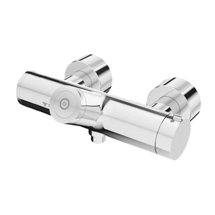 Schell Vitus Vorwand-Duscharmatur 002160699 CVD, Batteriebetrieb, Mischwasser, verchromt
