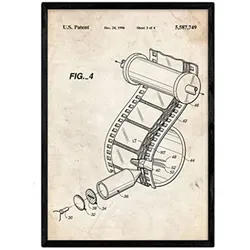POSTER Kamerarolle Patent A3 Rahmenlos