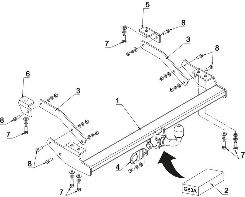 Attelage Fiat Talento (05/16-) RDSOH + faisceau universel 7 broches + boitier électronique