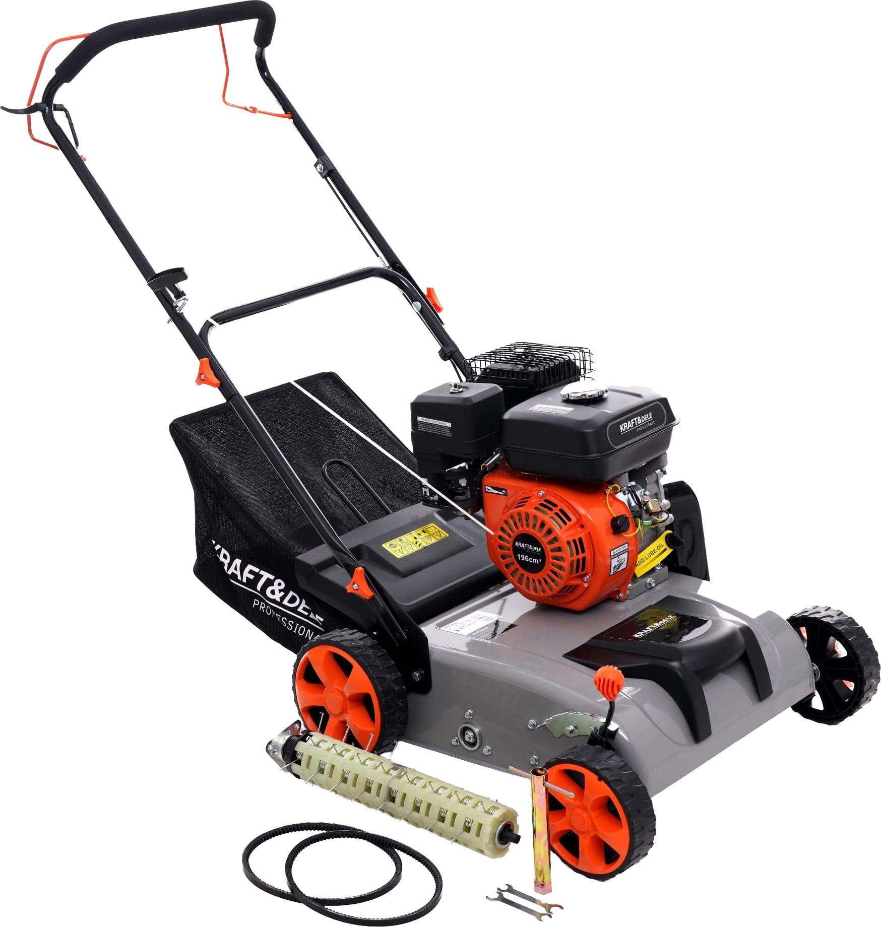 KRAFT&DELE | Vertikutierer Rasenlüfter, 4.8kW, 6.5hp, Arbeitstiefe einstellbar