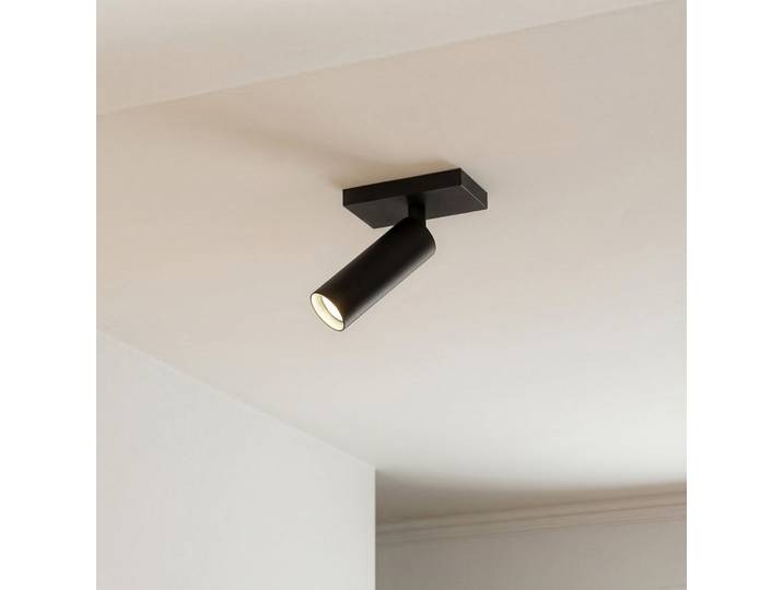 Spot pour plafond Brinja Slim à 1 lampe, 11 cm, GU10 MR11, noir - Arcchio - Couloir - Moderne - Aluminium - À ampoule unique