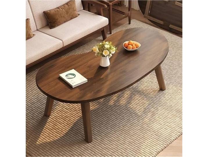 Kreativer gebogener Couchtisch aus Holz, Mid-Century Modern for Wohnen Room klappbare Beistelltische for zu Hause couchtisch