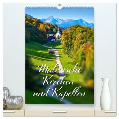 Malerische Kirchen und Kapellen (hochwertiger Premium Wandkalender 2027 DIN A2 hoch), Kunstdruck in Hochglanz
