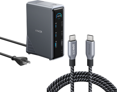 Anker Prime Charging Docking Station with 240W USB-C to USB-C Cable