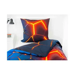 Bettwäsche-Set 3D-Effekt   , mehrfarbig , Maße (cm): B: 135 H: 1