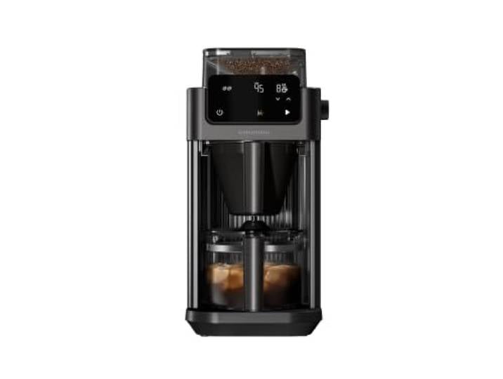 GRUNDIG KM 9518 Filterkaffeemaschine mit Mahlwerk, 10 Tassen Für bis zu 10 Tassen, 13 Mahlgrade, Cold Brew Funktion, Aromafunktion, Timer
