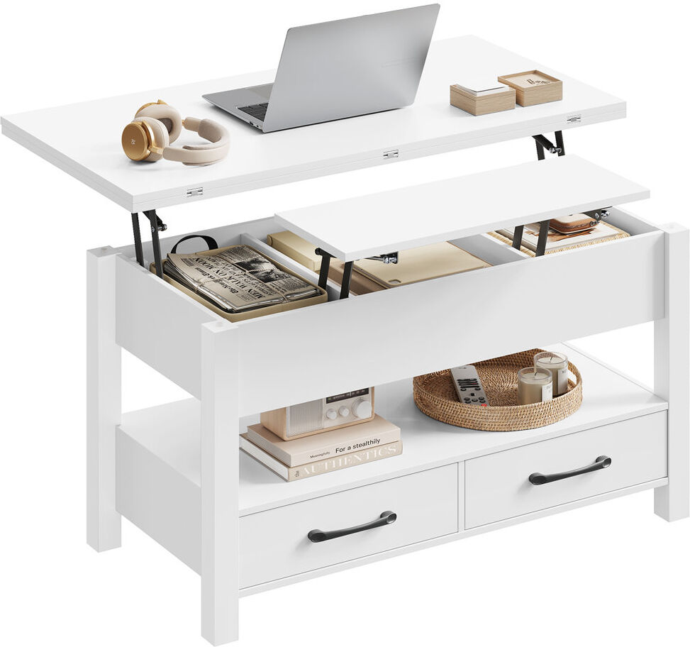 Canora Grey Coffee Table White 53cm H X 100cm W X 45cm D