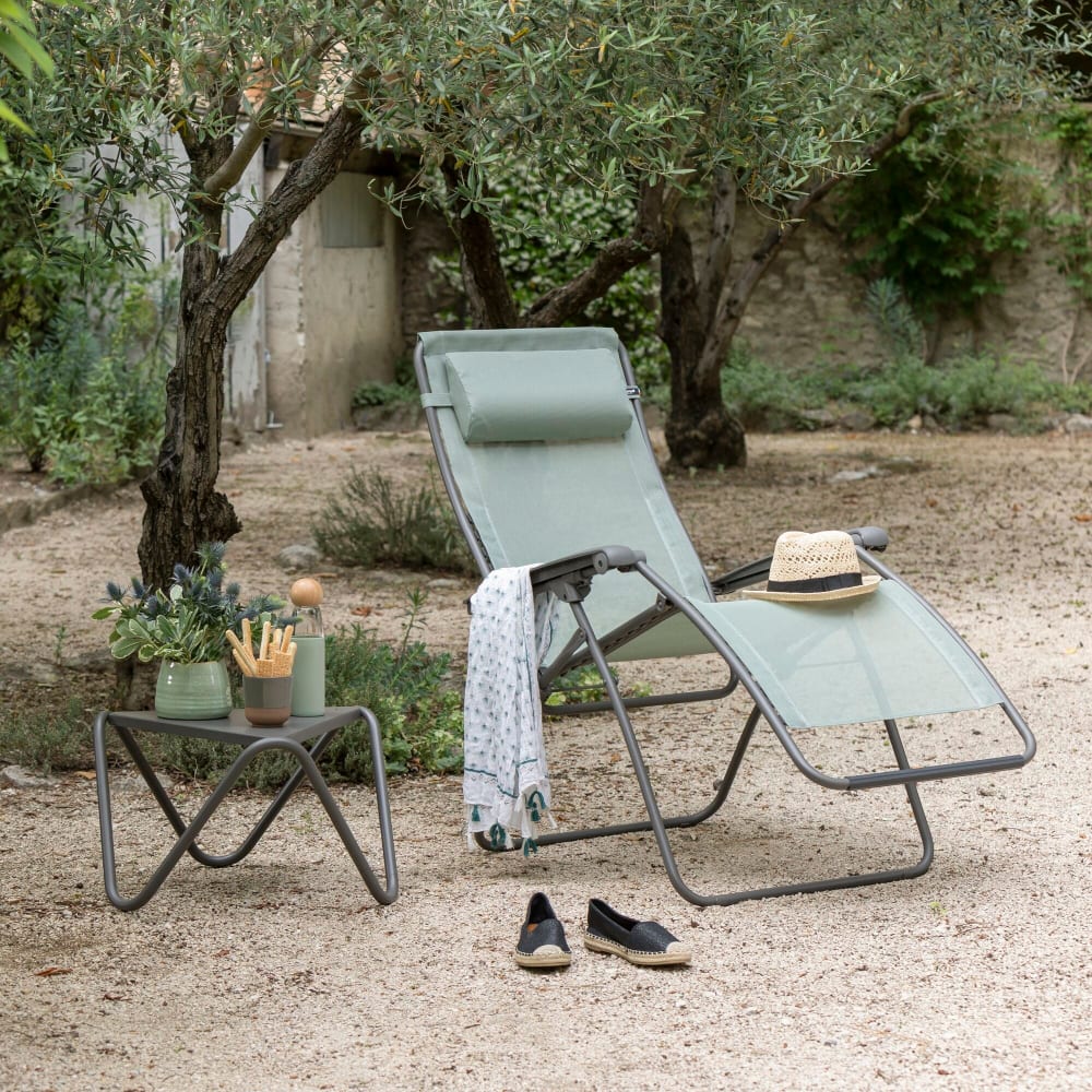 LAFUMA MOBILIER Fauteuil relax zéro gravité en acier vert l87xl67xh115 Vert 87x115x67cm