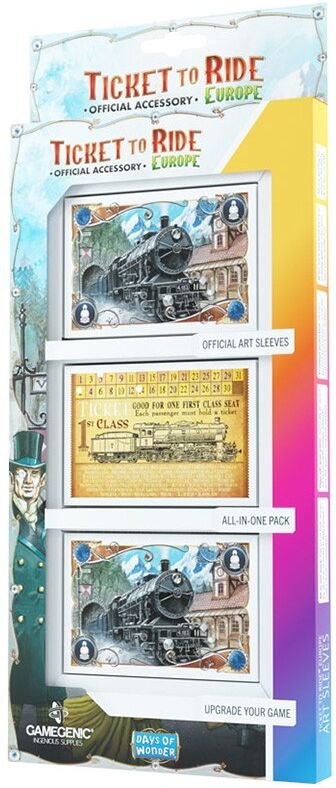 Gamegenic Protège-cartes - Aventuriers du Rail Europe 58x90 mm