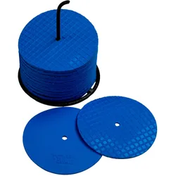 Powershot 24er-Set Markierungsscheiben, klein 10cm, blau - blau / ONE SIZE