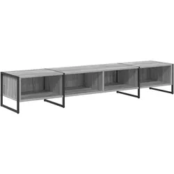 Helloshop26 - Modernes industrielles rechteckiges TV-Möbel 170,5 x 36 x 30,5 cm Holzwerkstoff Sonoma-Grau
