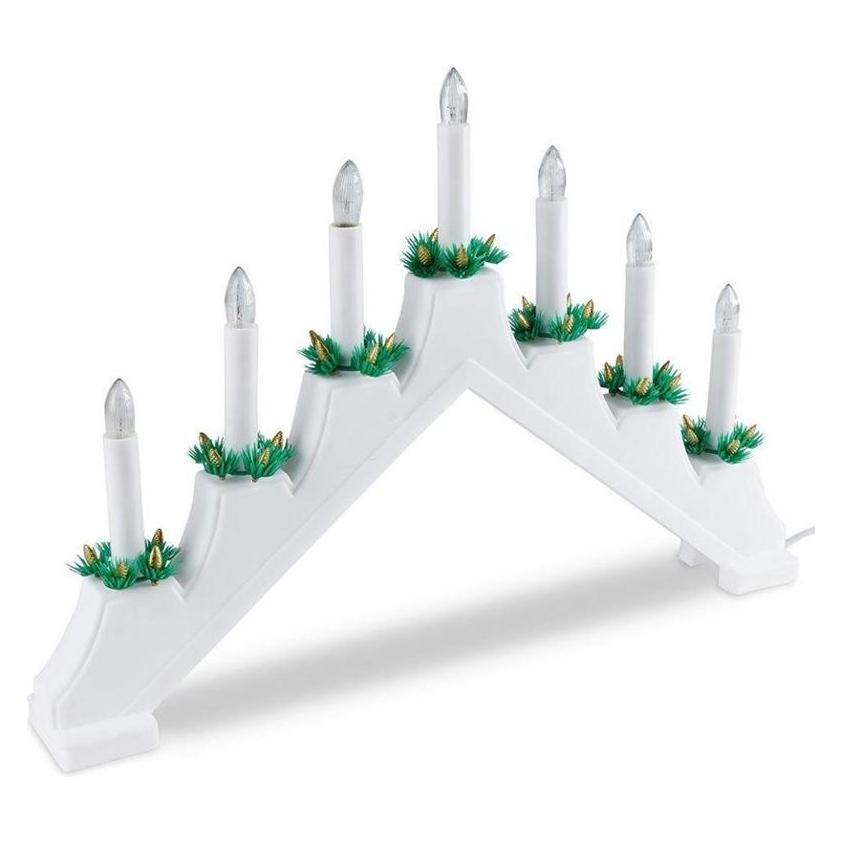 Vilde Christmas candlestick with LED lighting, 30 cm, 7 LED (37988327)