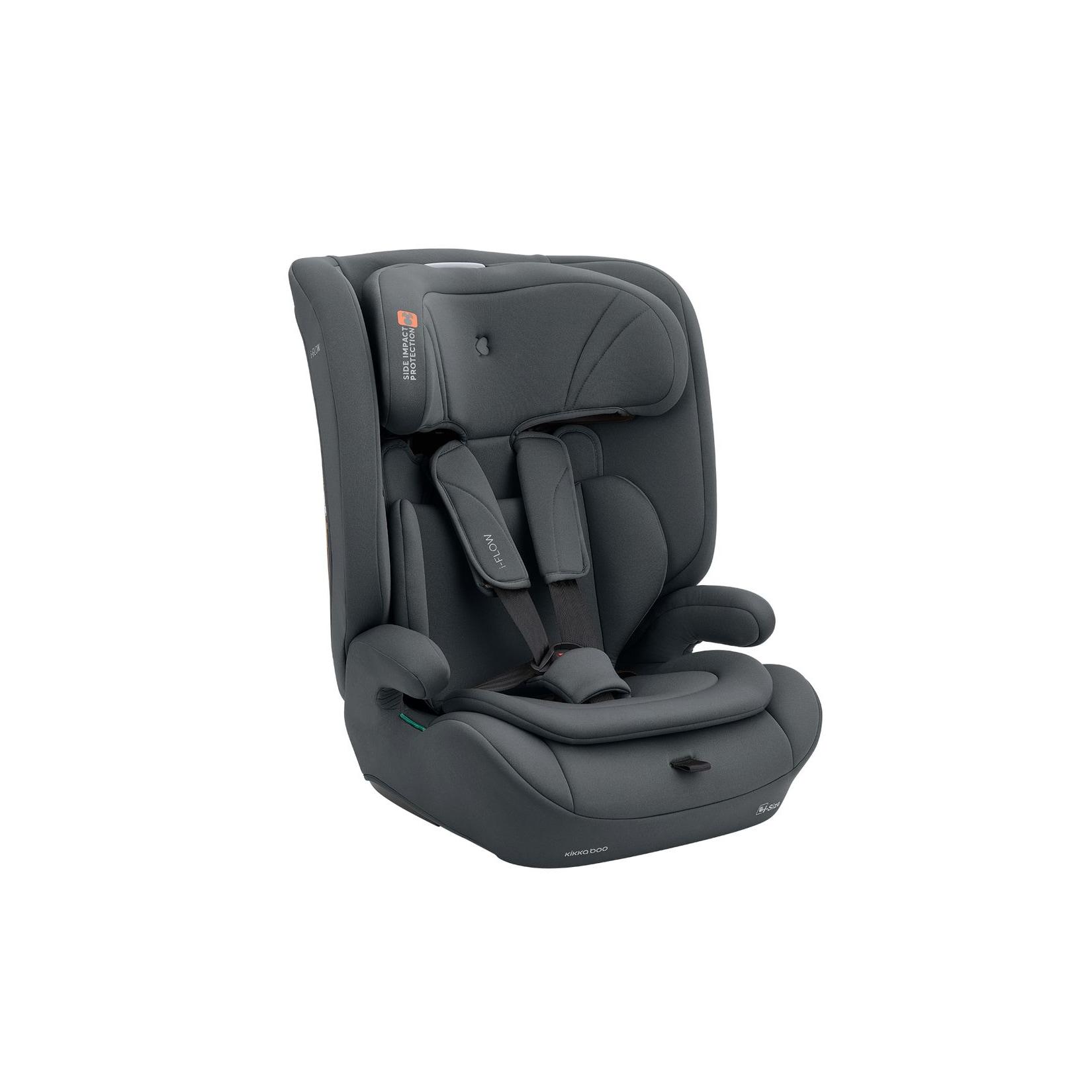 Kikka boo Kindersitz i-Flow i-Size (76-150) Kopfstütze verstellbar 5-Punkt-Gurt grau