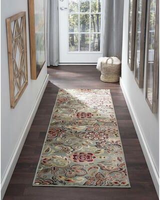 Alise Rugs Decora Farmhouse Floral Indoor Area Rug