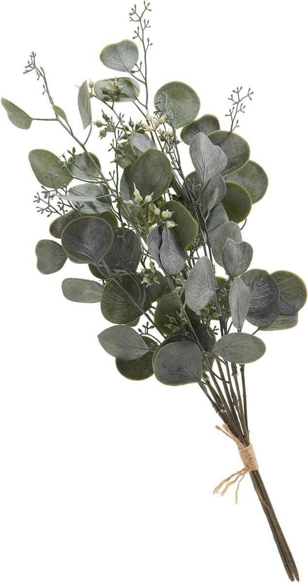 Kunst eucalyptus tak Groen - 47 cm