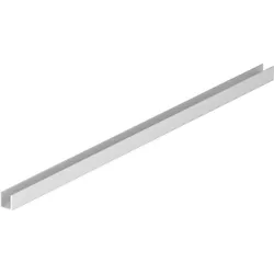 Alu Bodenprofil für Walk-In Duschabtrennung für 8 mm Glas 10x10x1650 mm