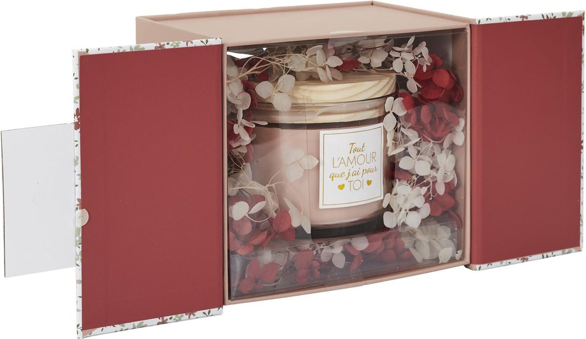 Geurkaars Geschenkset - Luxe Geurkaars in Rood Cadeauverpakking