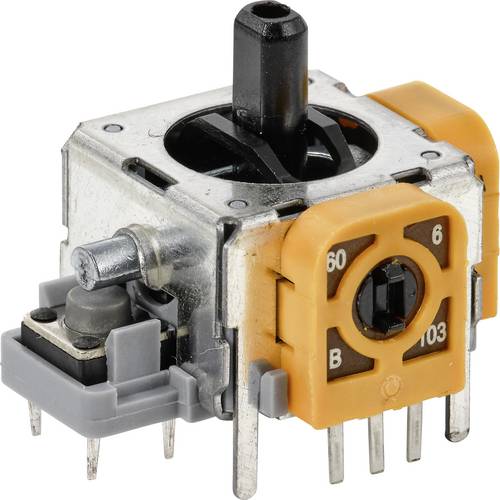 TRU COMPONENTS 98002C3 Joystick 12 V/DC Kunststoffhebel Lötpins