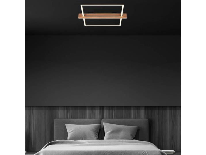 Briloner LED Deckenleuchte Moldura, dimmbar, schwarz, für Wohn- / Esszimmer, Metall, Modern