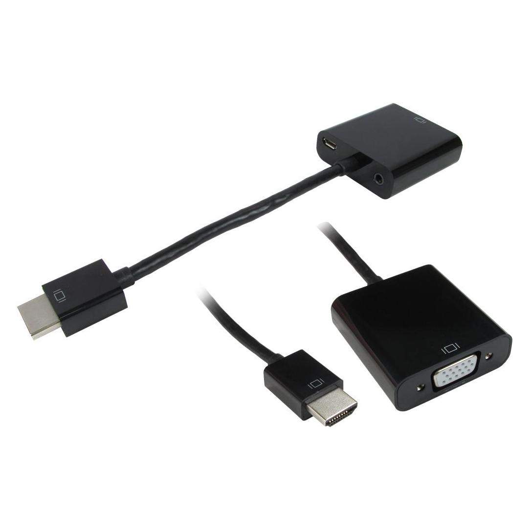 Cables Direct HDMI TO SVGA ADAPTOR VGA+3.5 SOCKET+ (HDHSV-HDMI)