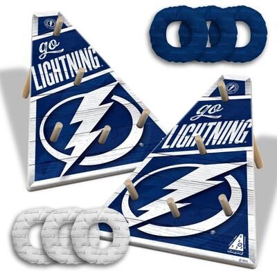 Skip's Garage Tampa Bay Lightning NHL Ring Bag Toss Game