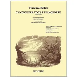 Canzoni per voce acuta e pianoforte (it/en) Lieder für hohe Singstimme und Klavier, Fachbücher von Vincenzo Bellini