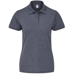 Fruit of the Loom, Damen, Sportshirt, Polo-Shirt Damen (L), Blau