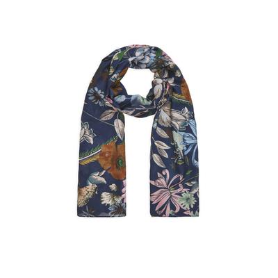 Modetuch CODELLO "Codello Schal", Damen, blau, Obermaterial: 100% Viskose CV., geblümt, Modetücher, mit Blumenmuster