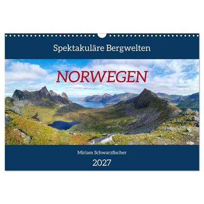 Spektakuläre Bergwelten Norwegen (Wandkalender 2027 DIN A3 quer), CALVENDO Monatskalender