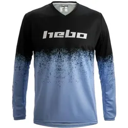 Hebo, Unisex, Velotrikot, Pro Dripped (128), Blau, 128