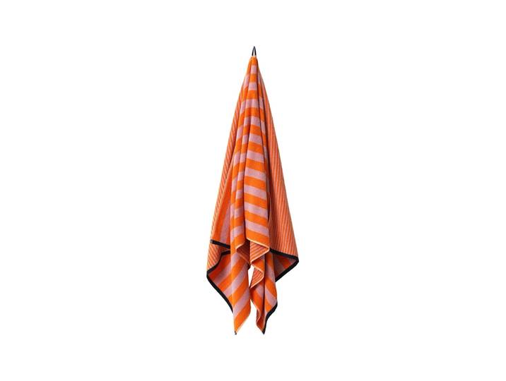 Badetücher HERZBACH HOME Good Vibes , orange (orange, pink), 3 Stk., Obermaterial: 100% Baumwolle CO., Handtücher, Badetücher, 550g/m², Premium-Qualität, 100% Baumwolle
