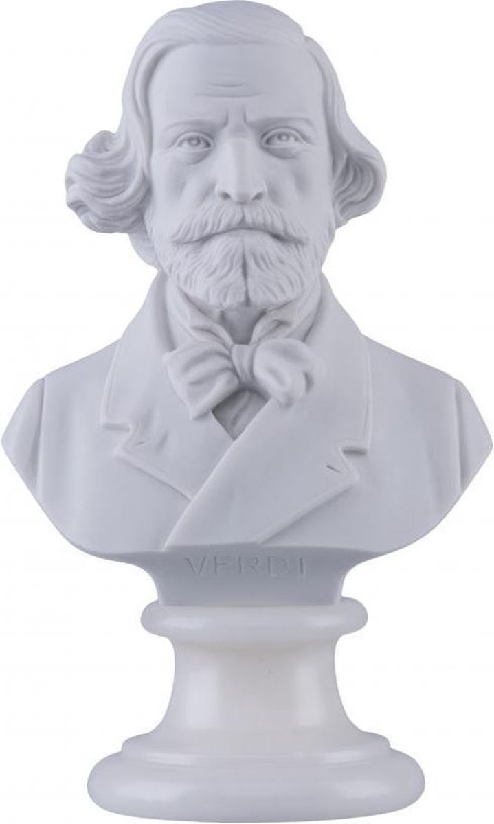 Music Gifts Albast borstbeeld Verdi 30 cm