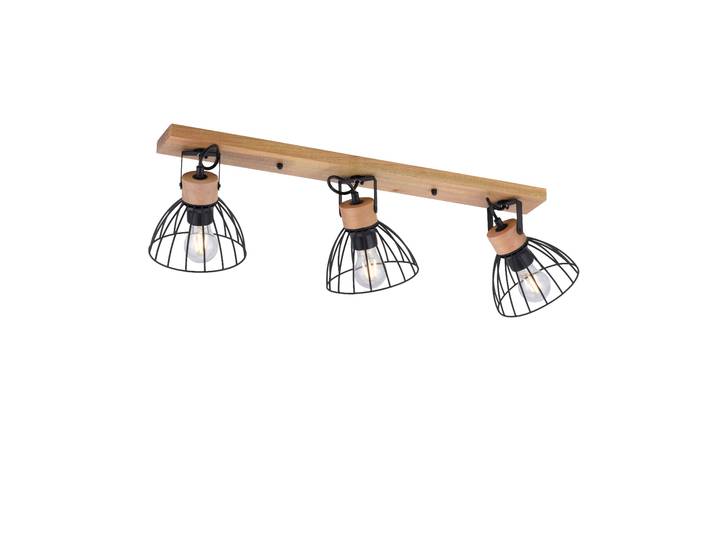 JUST LIGHT Wandleuchte LAMI , schwarz, 3, 1 Stk., Leuchten, ExklusiveE27, Wandleuchte