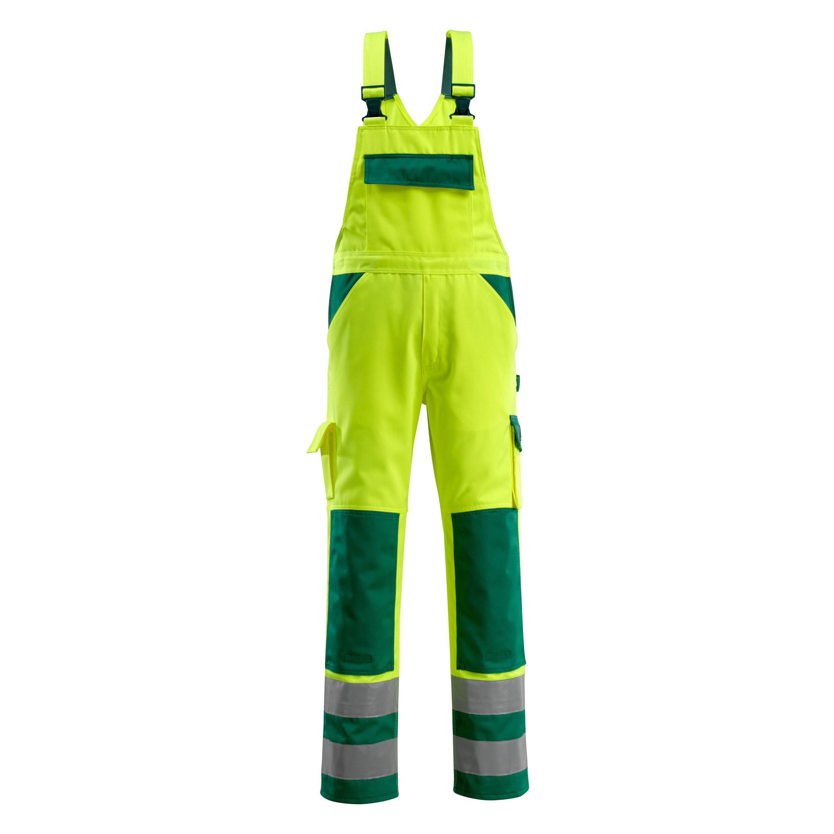 Mascot Warnschutz-Latzhose "Barras" gelb/marine, Gr.50 (50) (5707209579300)